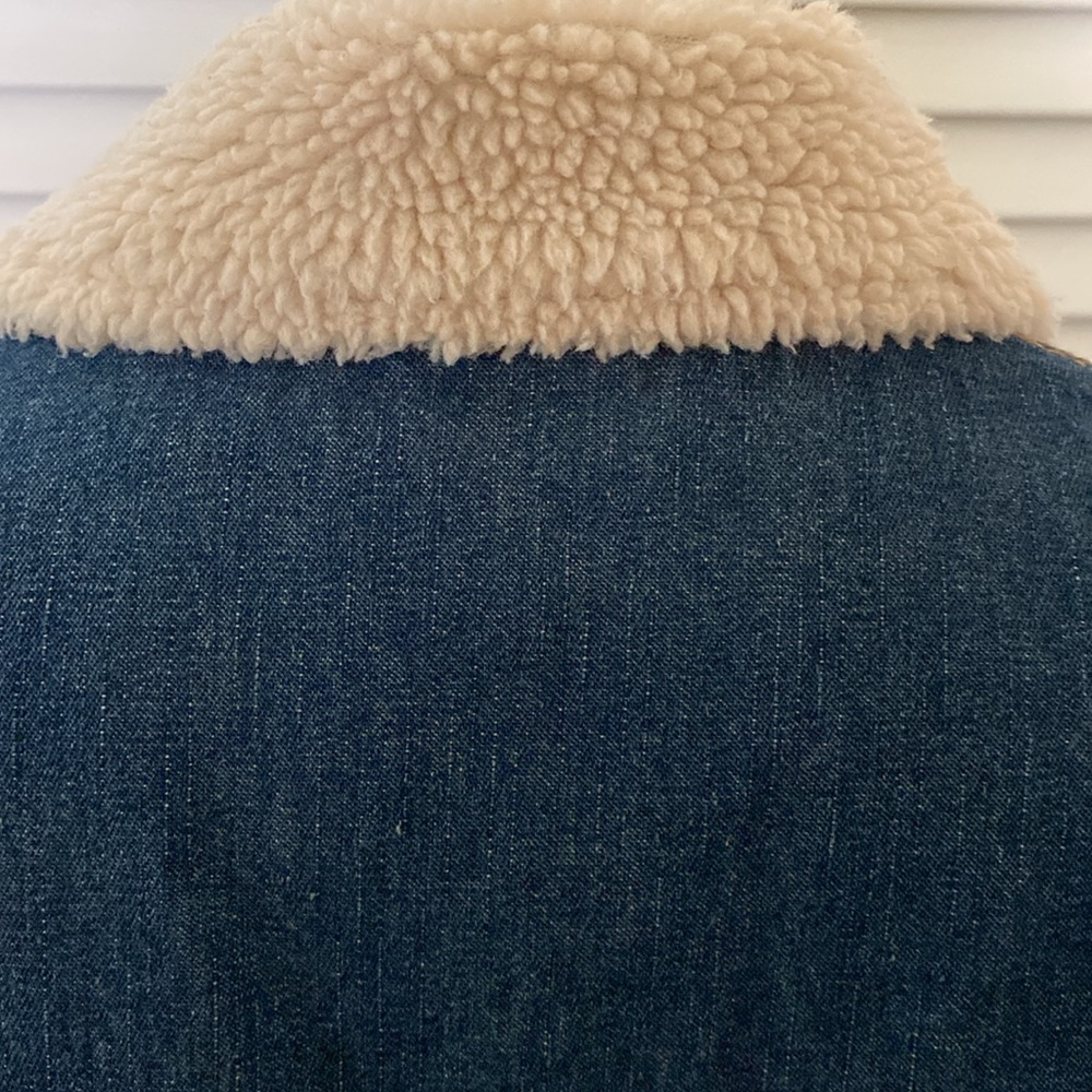 VTG Steve & Barry’s Denim/Sherpa Trim Jacket - Picture 4 of 13
